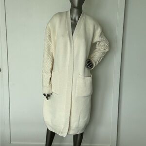Cozy Cream Cable Knit Cardigan